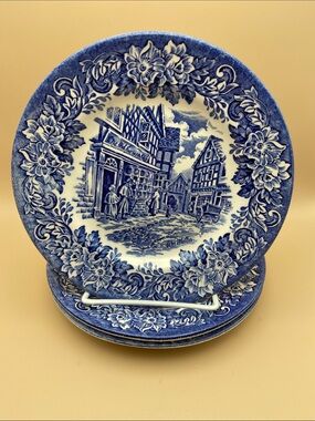 Dickens Series by English Ironstone The Old Curiosity Shop Side Plate - Set of 3